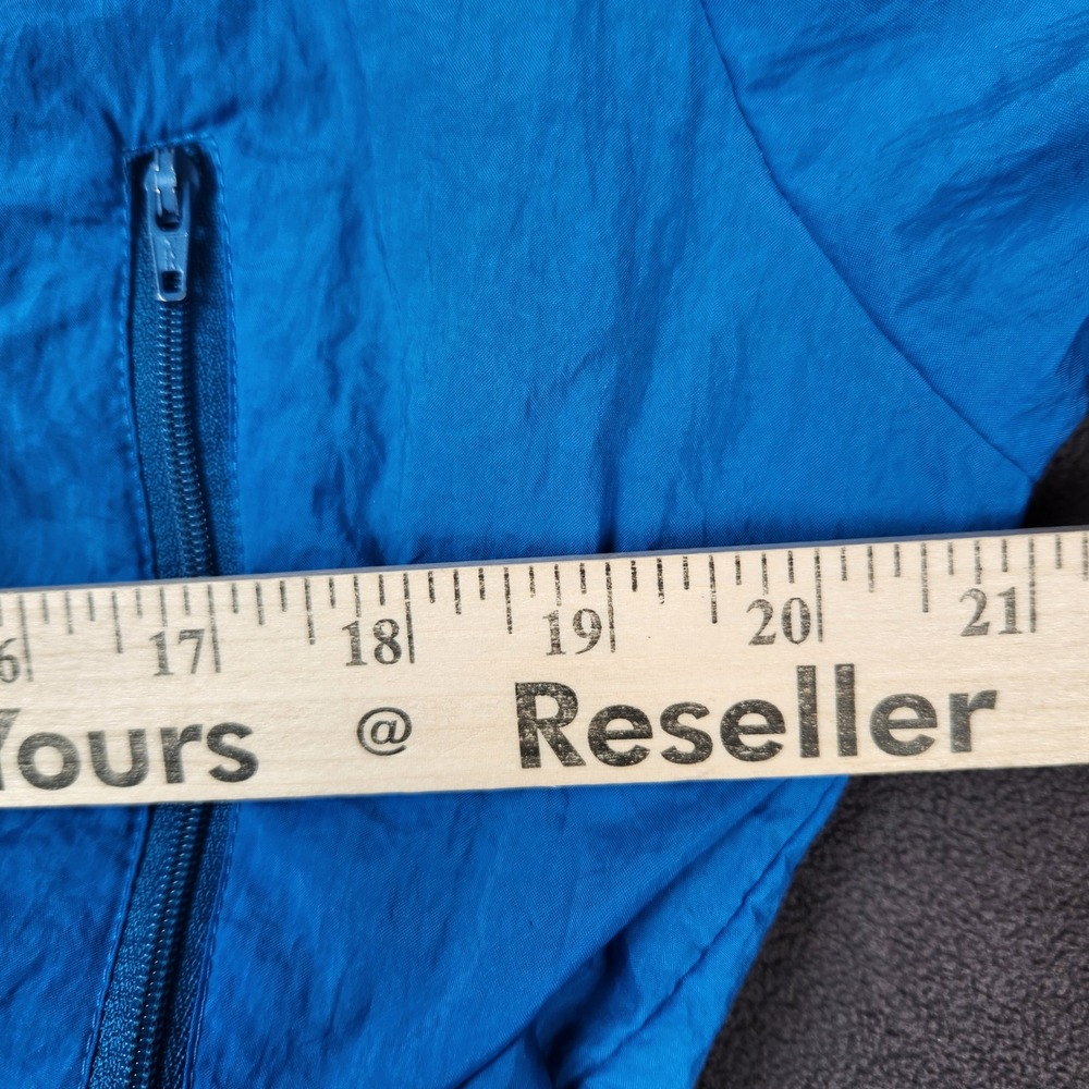 Vintage Reebok Windbreaker Jacket Full Zip Blue Orange L Womens Lightweight - Picture 8 of 10